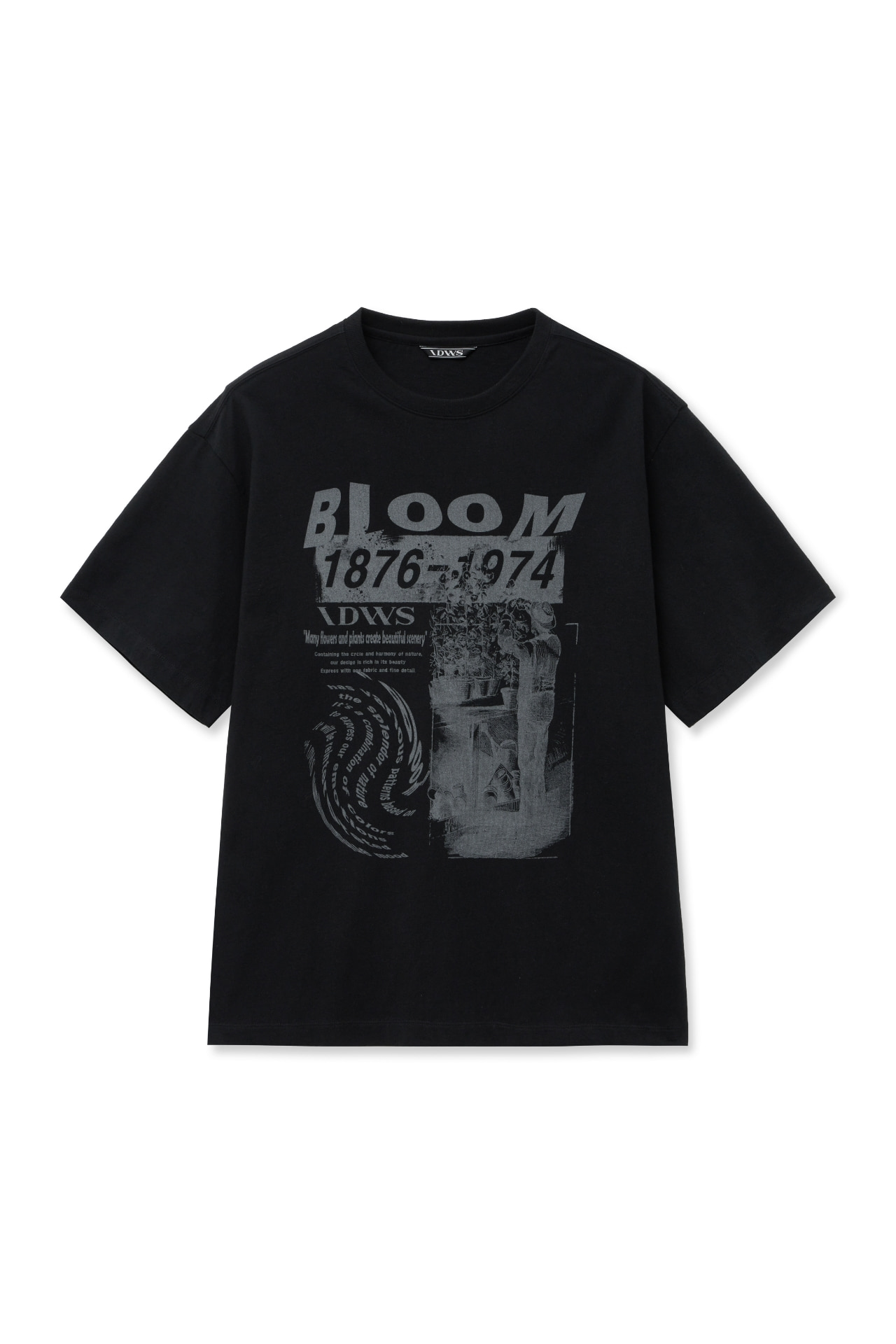 Blooming Garden T-Shirt Black