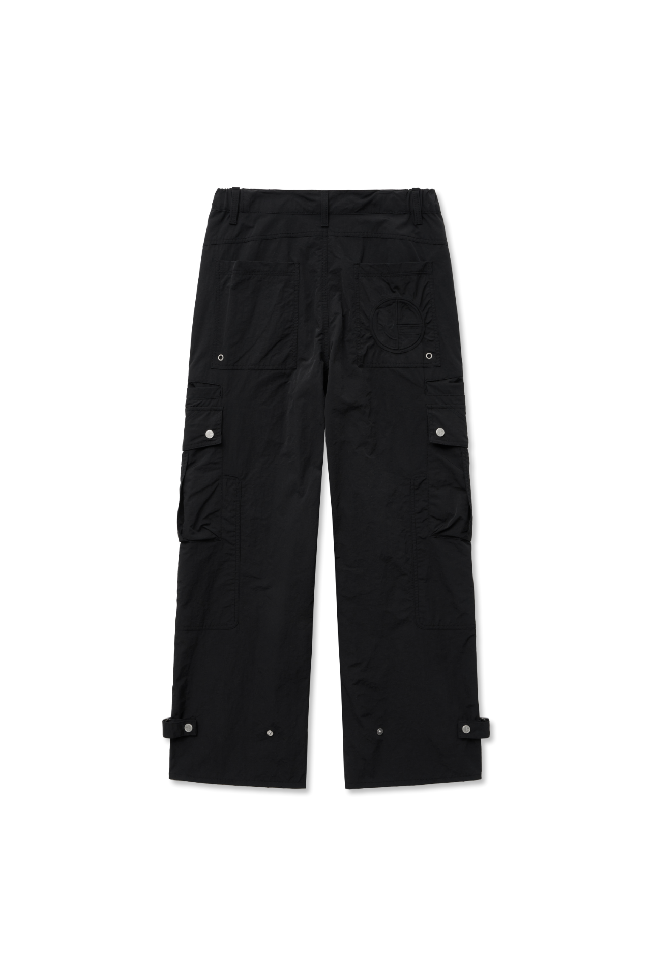 Nylon Multi Pocket Cargo Pants Black